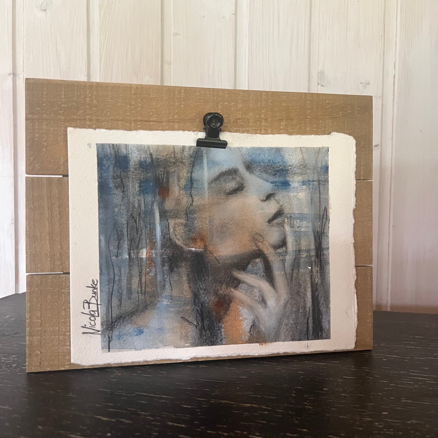 'Portrait of a woman #1' Original Mini Drawing