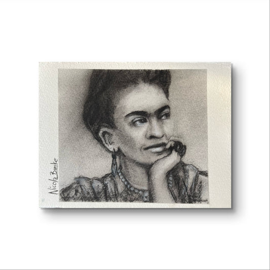 'Portrait of Frida #1' Original Mini Drawing