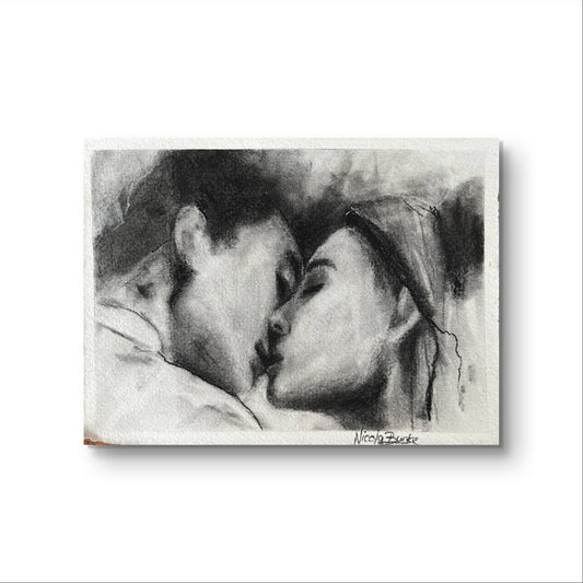 'Portrait of a Couple' Original Mini Drawing